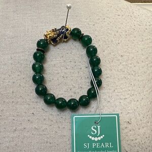 Pearl Green Beaded Bracelet